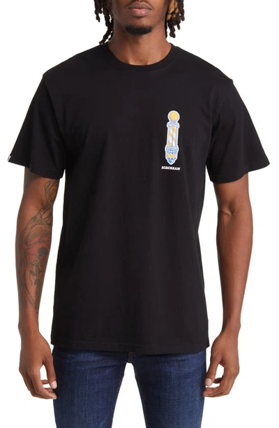 Icecream The Parlour Graphic T-shirt In Black