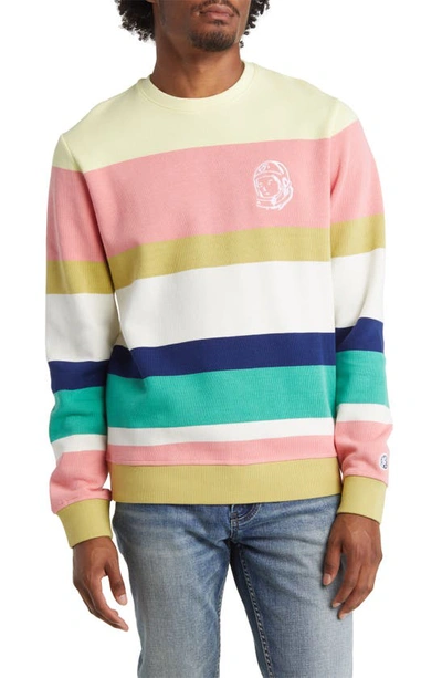 Billionaire Boys Club Saturn's Ring Crewneck Sweater In Gardenia Multi