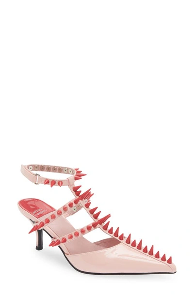 Jeffrey Campbell Step-on-it Pump In Pink Red Combo