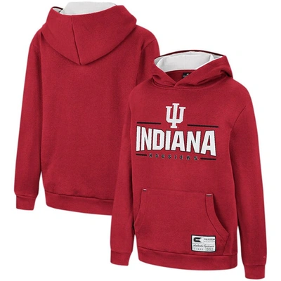 Colosseum Kids' Youth  Crimson Indiana Hoosiers Lead Guitarists Pullover Hoodie