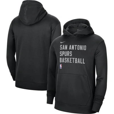 Nike Men's And Women's  Black San Antonio Spurs 2023/24 Performance Spotlight On-court Practice Pullo