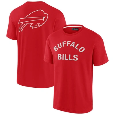 Fanatics Signature Unisex  Red Buffalo Bills Super Soft Short Sleeve T-shirt