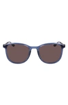 Shinola 52mm Round Sunglasses In Crystal Insignia Blue