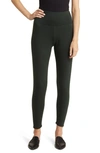 Eileen Fisher High Waist Ankle Leggings In Ivy
