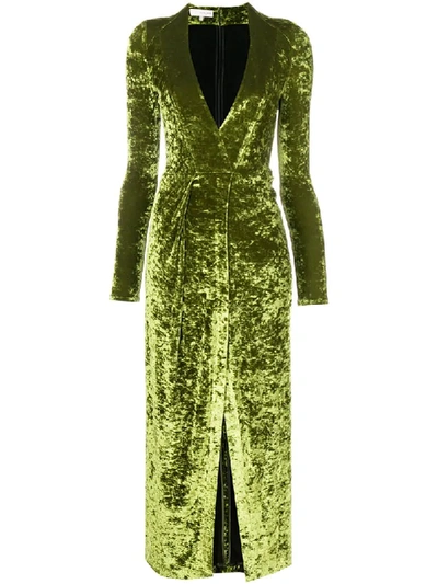 slim fit dress slacks Galvan London Pandora Dress In lime