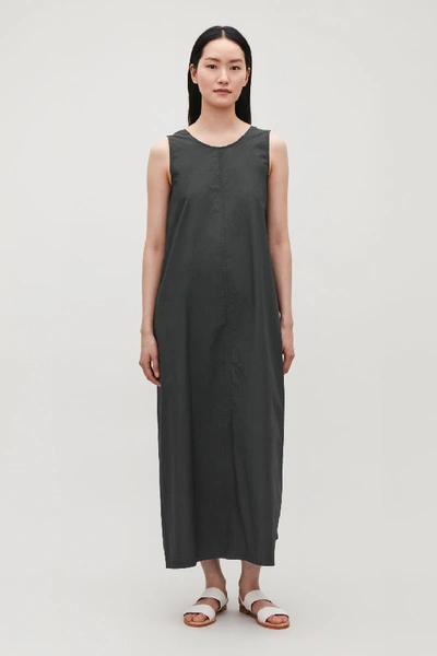 Cos Sleeveless Balloon Dress In Grey