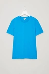 Cos Round-neck T-shirt In Turquoise