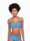 Kate Spade Marina Piccola Triangle Bikini Top In Wild Cornflower