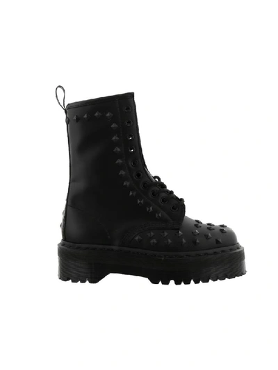 Dr. Martens' Studs Boots In Black