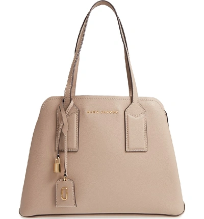 Marc Jacobs The Editor Large Pebbled Leather Tote Bag In Light Slate