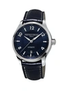 Frederique Constant Men's Runabout Automatic Stainless Steel & Leather Strap Watch In Black