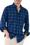 Faherty The All Time Button-up Shirt In Navy Dusk Windowpane
