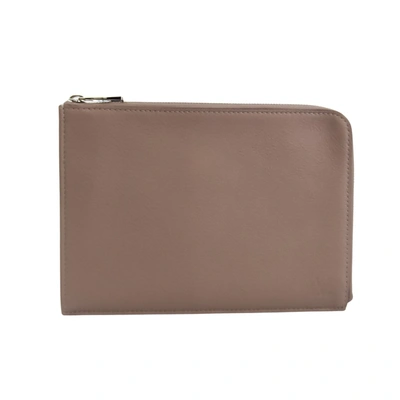 Pre-owned Louis Vuitton Pochette Jour Pink Leather Clutch Bag ()