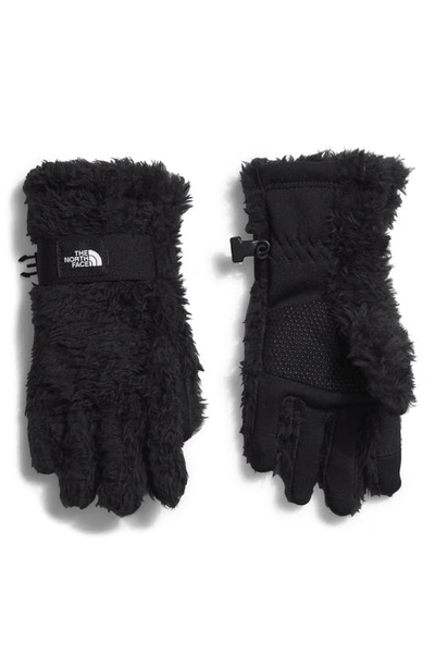 The North Face Kids' Suave Oso Faux Shearling Gloves In Tnf Black