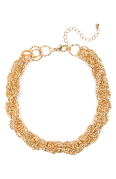 Natasha Chain Link Necklace In Gold