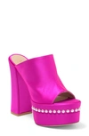 Stuart Weitzman Skyhigh Platform Sandal In Flamingo