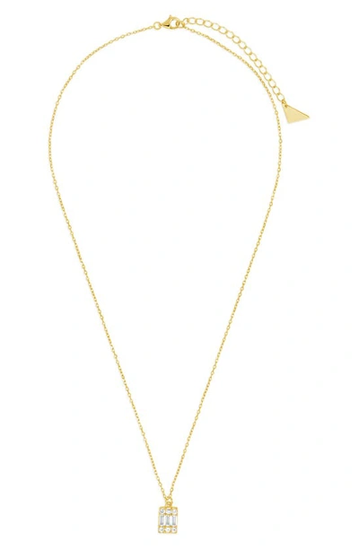 Sterling Forever Sawyer Pendant Necklace In Gold