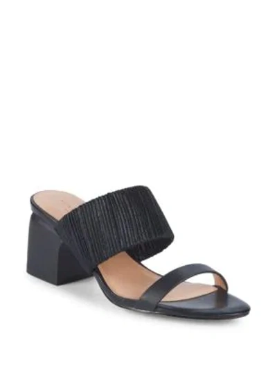 Halston Heritage Kimberly Leather Sandals In Black