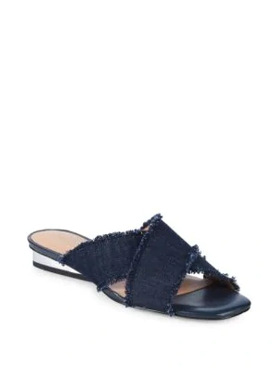 Halston Heritage Estella Denim Slides