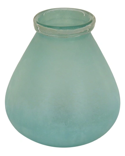 Hgtv 9in Medium Teardrop Vase In Turquoise