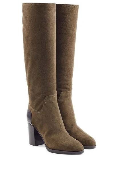 Sergio Rossi Suede Knee Boots