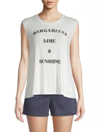 Ppla Margaritas Graphic Tee In Ivory