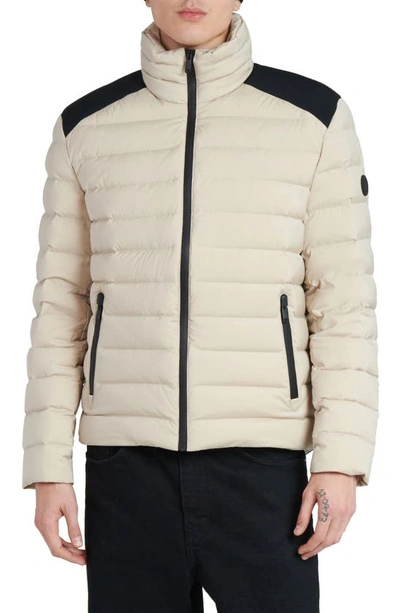 The Recycled Planet Company Stad Water Resistant Down Puffer Jacket In Feather Grey