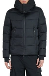 The Recycled Planet Company Tag Hooded Water Resistant Insulated Puffer Jacket In Black/ Black