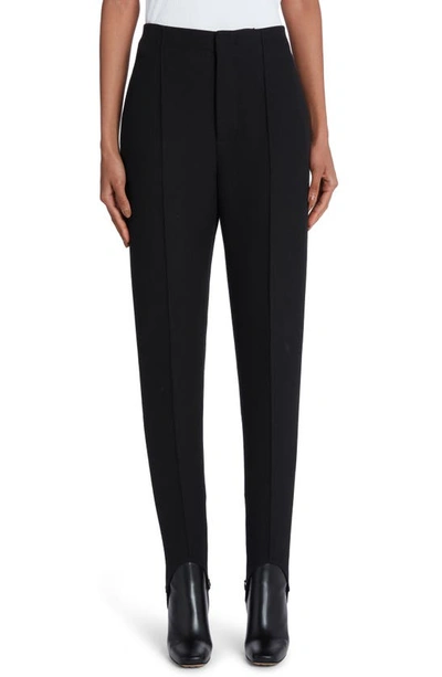 Bottega Veneta Structured Stirrup Trousers In Nero