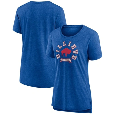 Fanatics Branded  Heather Royal Buffalo Bills Our Pastime Tri-blend T-shirt