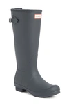 Hunter Original Tall Waterproof Rain Boot In Dark Slate