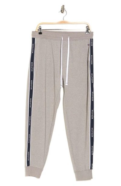 Tommy Hilfiger Logo Slim Joggers In Gray Heather
