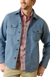 Tommy Bahama Silver Lake Flannel Button-up Shirt In Blue Allure Heather