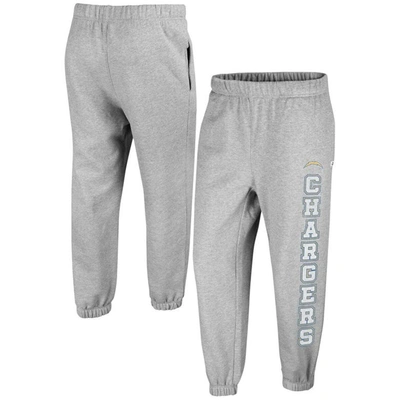 47 ' Gray Los Angeles Chargers Double Pro Harper Jogger Sweatpants In Heather Gray