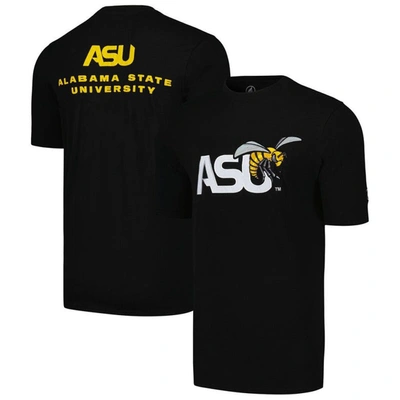 Fisll Black Alabama State Hornets Applique T-shirt