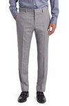 Hugo Boss Genius Slim Fit Wool Suit Pants In Charcoal Grey