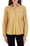 Foxcroft Mary Button-up Shirt In Gold
