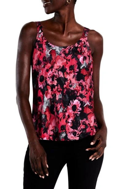 Nic + Zoe Glowing Garden Tank In Pink Multi