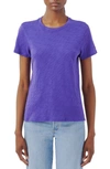 Atm Anthony Thomas Melillo Schoolboy Cotton Crewneck T-shirt In Royal Purple