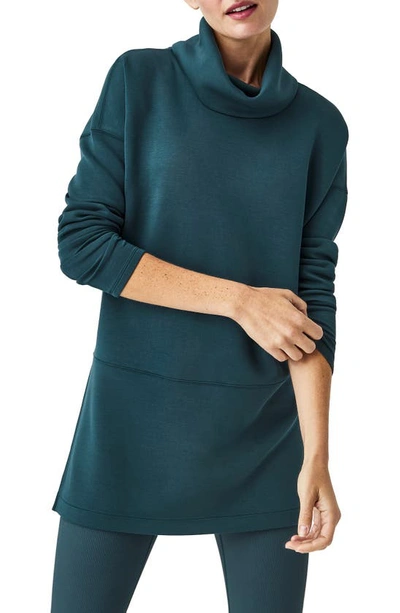 Spanx Airessentials Turtleneck Tunic In Dark Petrol