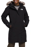The North Face Arctic Waterproof 600-fill-power Down Parka With Faux Fur Trim In Tnf Black