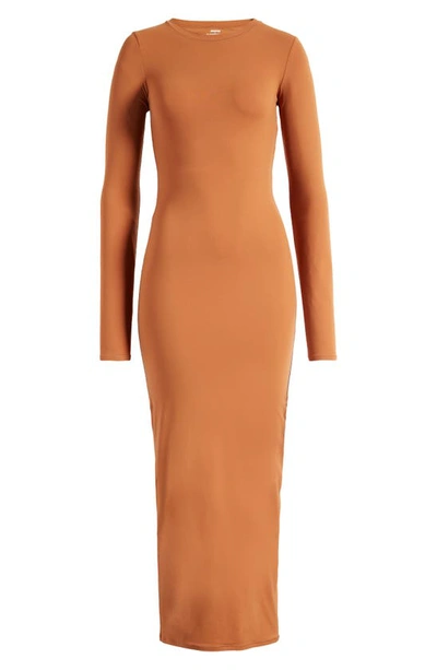 chinese dress ladies Glitter Sequin Puff Sleeve High Slit Bronze Gold Maxi Dress