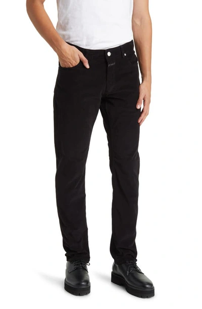 Closed Unity Slim Fit Cotton Stretch Corduroy Pants In Black