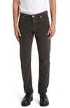 Closed Unity Slim Fit Cotton Stretch Corduroy Pants In Charcoal