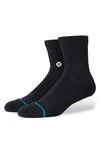 Stance Icon 3-pack Quarter Crew Socks In Black