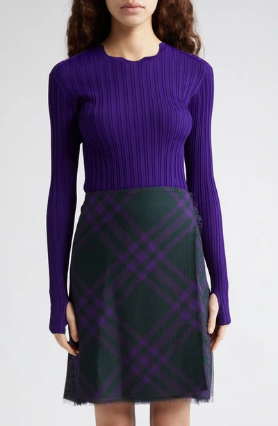 Burberry Viscose Blend Sweater In Royal