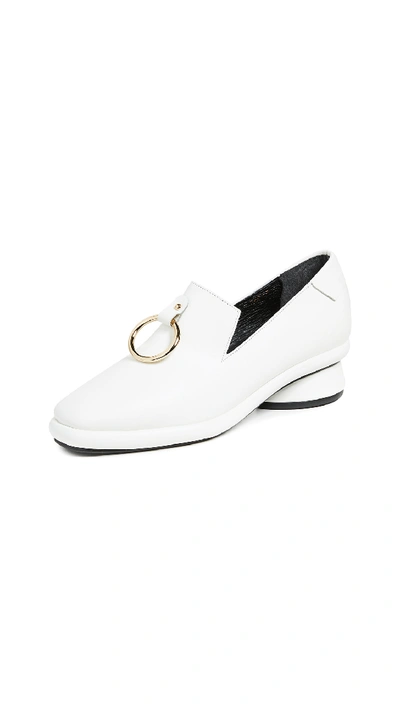 Reike Nen Ring Low Loafer Pump In White
