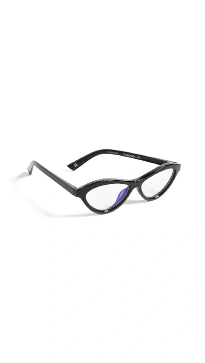 The Book Club Blue Light Fifty Fails A Day Reading Glasses In Black