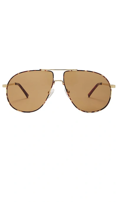 Le Specs Sonnenbrille In Bright Gold / Tort