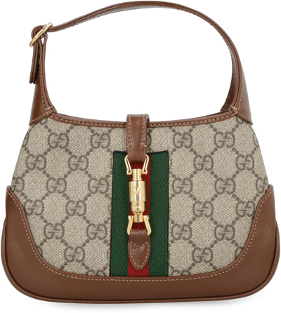 Gucci Jackie 1961 Mini Shoulder Bag In Beige,ebony,brown